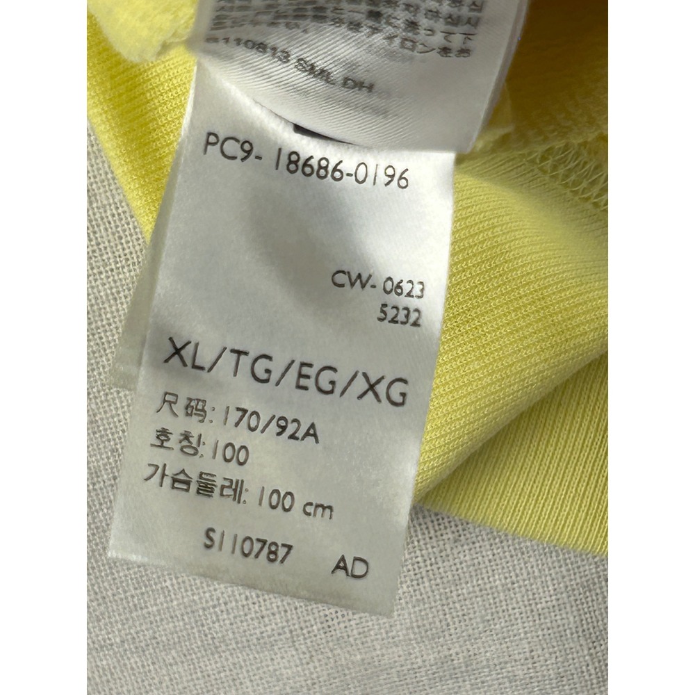 Levis Mens XL Yellow Checkered Batwing Graphic Crewneck Sweatshirt 18686-0196 - Picture 9 of 10